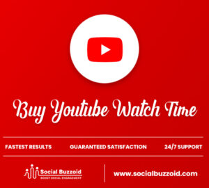 Buy Youtube Watch Time (60+ Min videos) | SocialBuzzoid.com