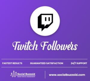 Buy Twitch Real Followers – SocialBuzzoid.com